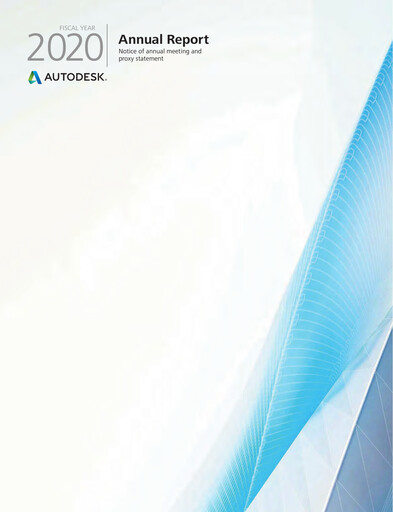 Vorschaubild Autodesk Jahresbericht 2020