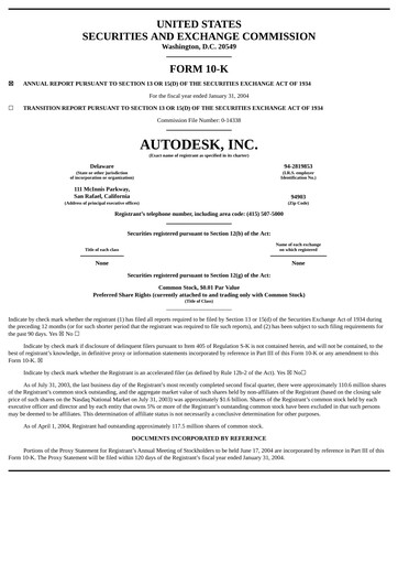 Thumbnail Autodesk Financial Report 2004