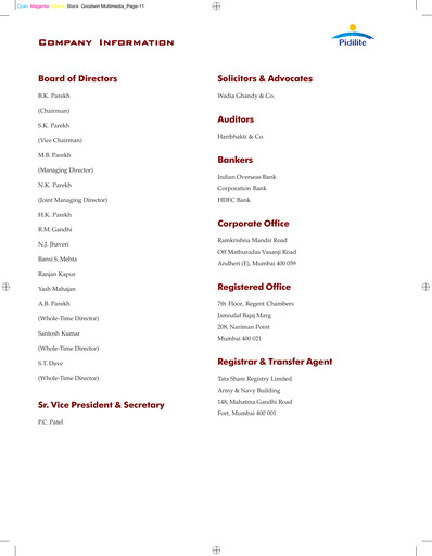 Thumbnail Pidilite Annual Report 2002-2003