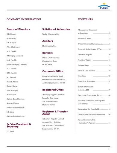 Thumbnail Pidilite Annual Report 2003-2004