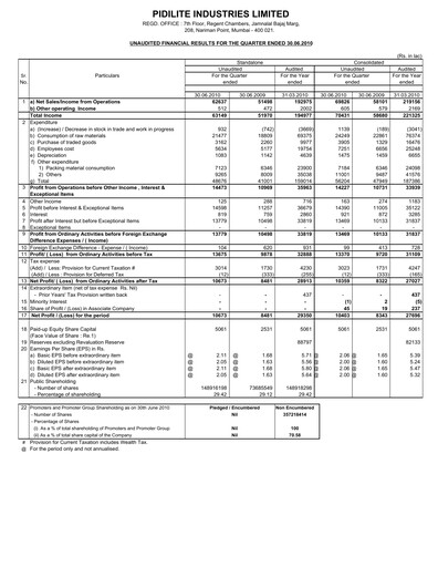 Thumbnail Pidilite Quarterly Report 2010-q1