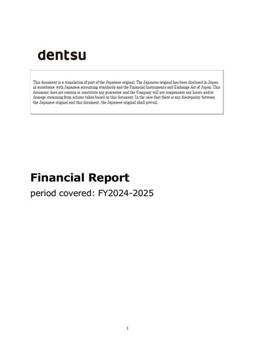 Thumbnail Dentsu Financial Report 2024-2025