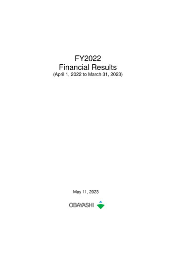 Miniature Obayashi Rapport financier 2022