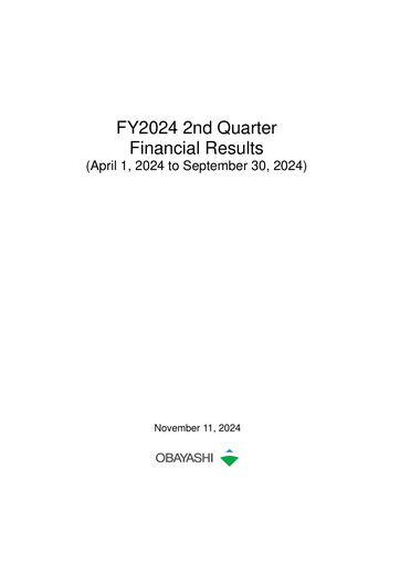 Miniature Obayashi Rapport semestriel 2024-h1