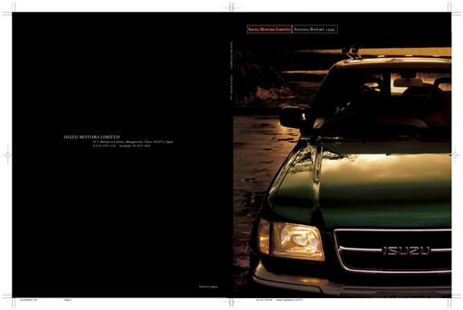 Thumbnail Isuzu Annual Report 1999