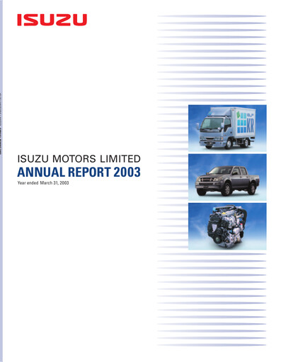 Thumbnail Isuzu Annual Report fy2003
