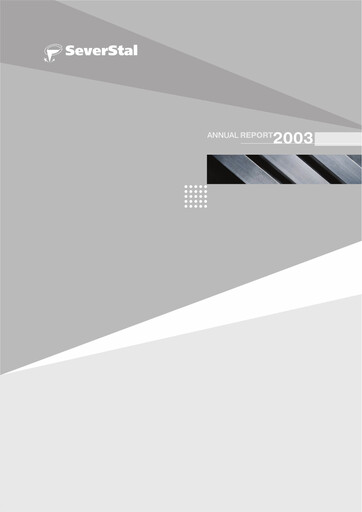 Thumbnail Severstal Annual Report 2003