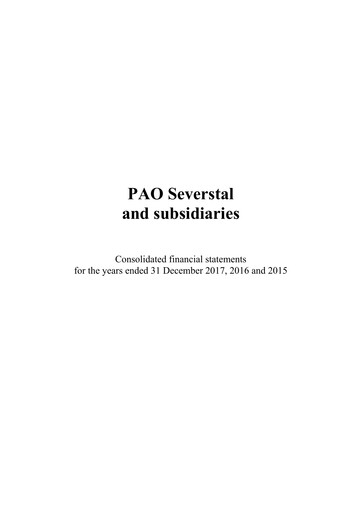 Thumbnail Severstal Financial Statement 2017