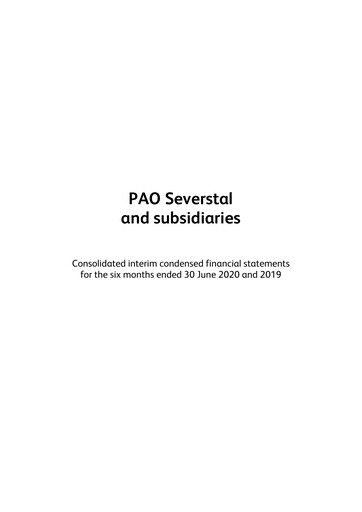 Thumbnail Severstal Financial Statement 2020-h1