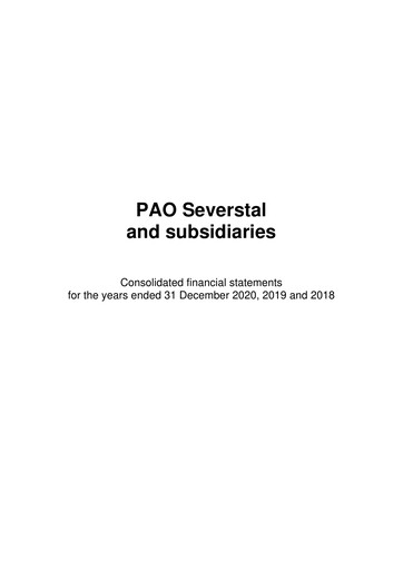 Thumbnail Severstal Financial Statement 2020