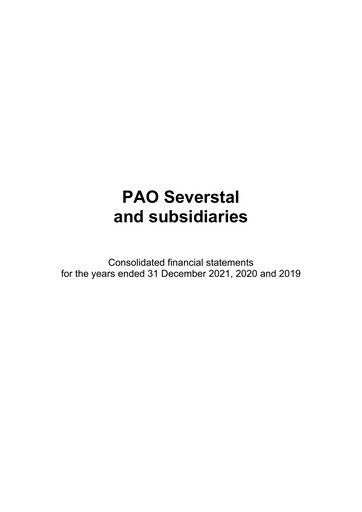 Thumbnail Severstal Financial Statement 2021