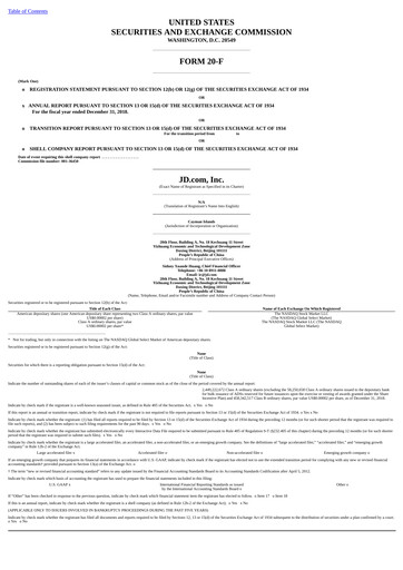 Vorschaubild JD.com Jahresbericht 2018