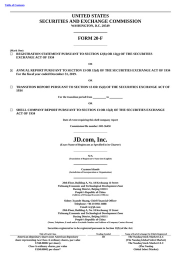 Vorschaubild JD.com Jahresbericht 2019