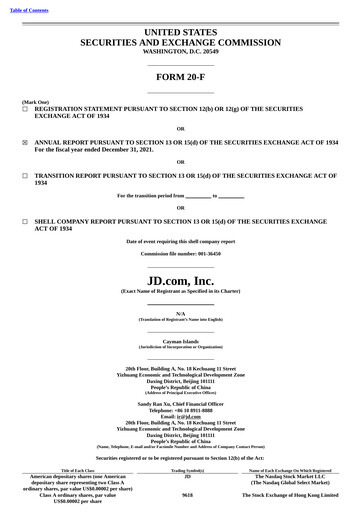 Vorschaubild JD.com Jahresbericht 2021