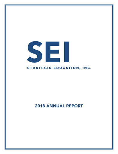 Thumbnail Strategic Education
 Annual Report fy2018