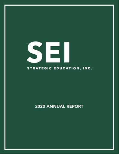 Thumbnail Strategic Education
 Annual Report fy2020