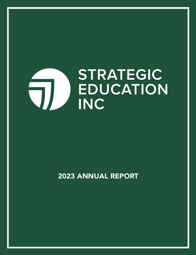Thumbnail Strategic Education
 Annual Report fy2023