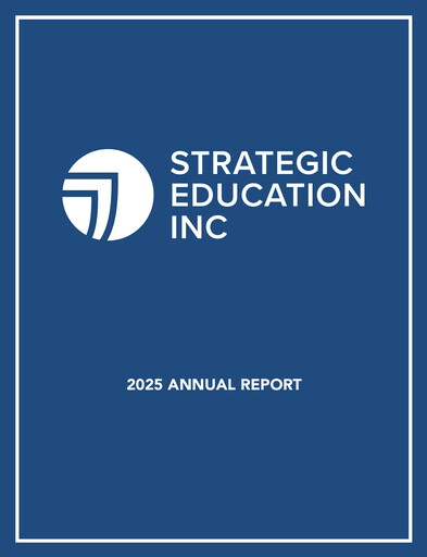 Thumbnail Strategic Education
 Annual Report fy2025