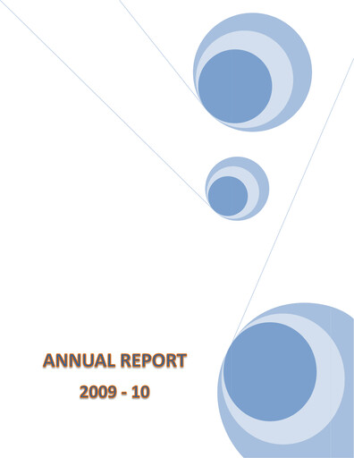 Thumbnail SBI Life Insurance Annual Report 2009-2010