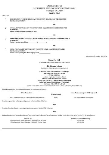 Vorschaubild StoneCo Jahresbericht 2018