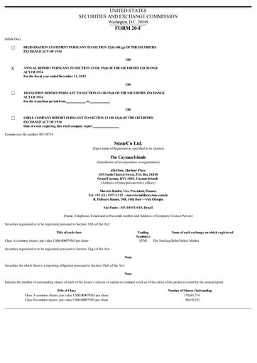 Vorschaubild StoneCo Jahresbericht 2019