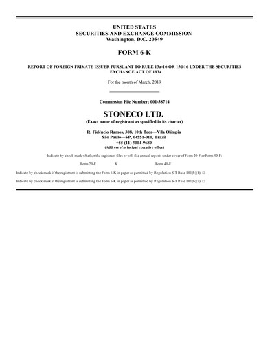Thumbnail StoneCo Financial Statement 2018