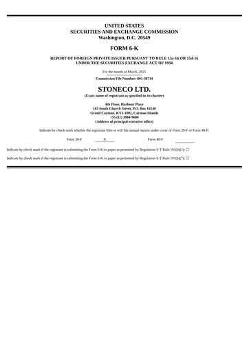 Thumbnail StoneCo Financial Statement 2020