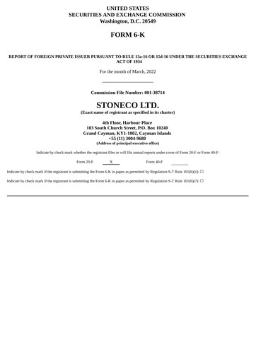 Thumbnail StoneCo Financial Statement 2021