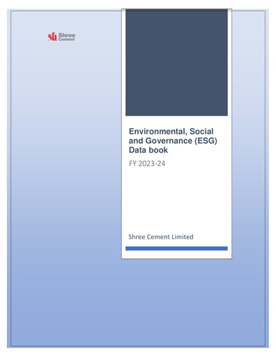 Thumbnail Shree Cement
 ESG Report 2023-2024