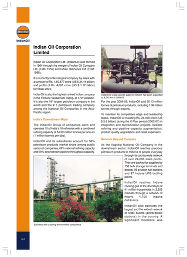 Thumbnail Indian Oil Annual Report 2004-2005