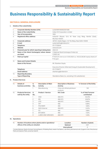 Thumbnail Indian Oil ESG Report 2022-2023