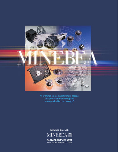 Thumbnail MinebeaMitsumi
 Annual Report 2001