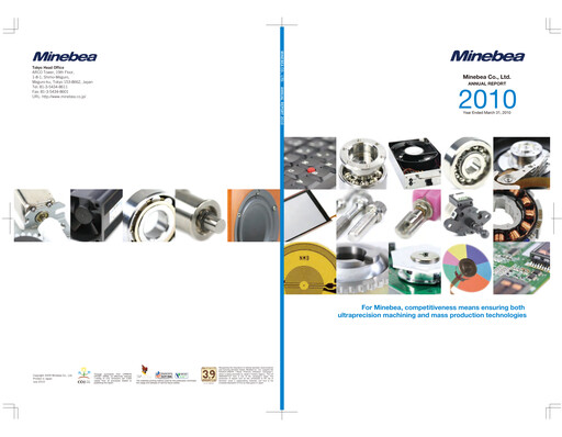 Thumbnail MinebeaMitsumi
 Annual Report 2010