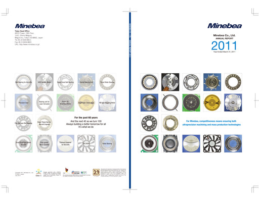 Thumbnail MinebeaMitsumi
 Annual Report 2011