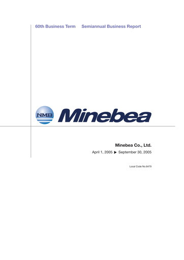 Thumbnail MinebeaMitsumi
 Half-year Report 2005-h1