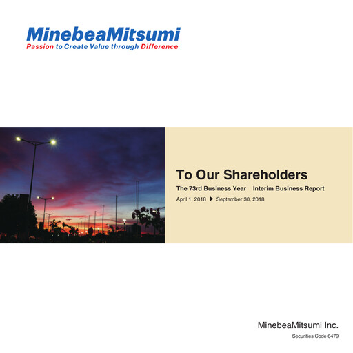 Thumbnail MinebeaMitsumi
 Half-year Report 2018-h1