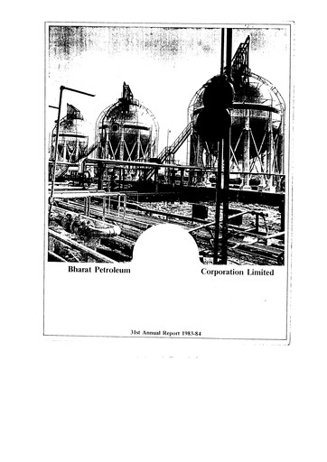 Thumbnail Bharat Petroleum
 Annual Report 1983-1984