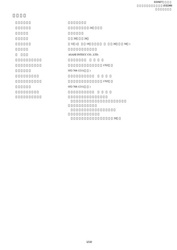 Thumbnail Asahi Intecc Financial Report 2008