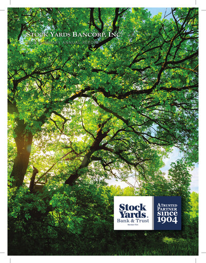 Thumbnail Stock Yards Bancorp Annual Report 2020