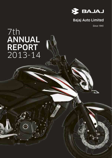 Thumbnail Bajaj Auto Annual Report 2013-2014