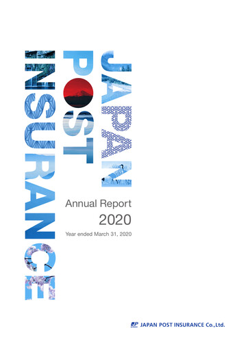 Thumbnail Japan Post Insurance
 Annual Report 2020