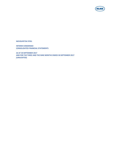 Thumbnail Novolipetsk Steel
 Financial Statement 2017-9m