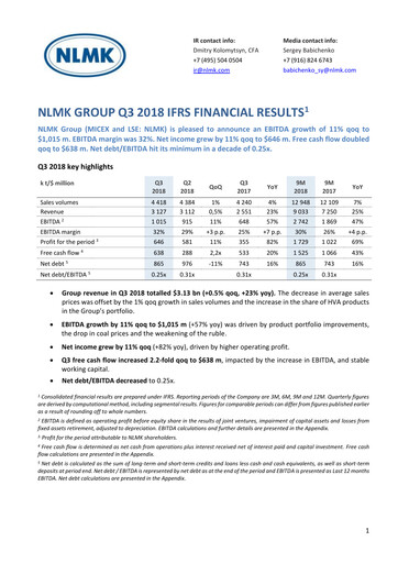 Thumbnail Novolipetsk Steel
 Quarterly Report 2018-q3