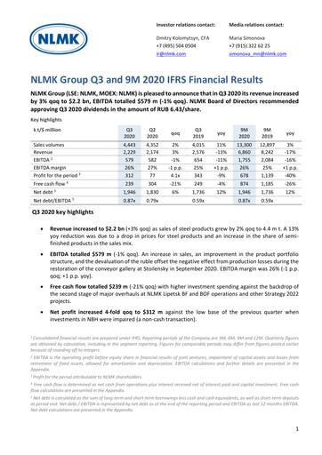 Thumbnail Novolipetsk Steel
 Quarterly Report 2020-q3