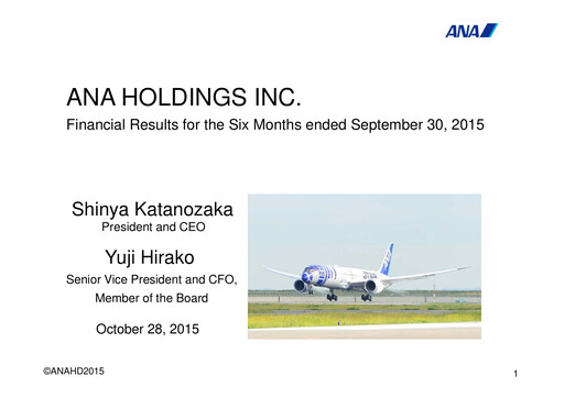 Thumbnail ANA Holdings
 Half-year Report 2015-h1