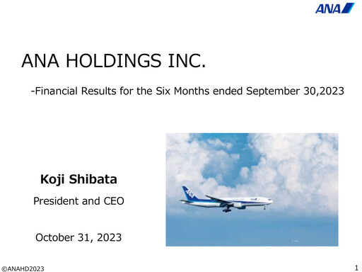 Thumbnail ANA Holdings
 Half-year Report 2023-h1
