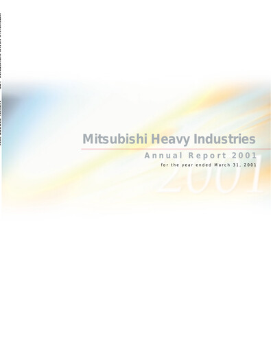 Thumbnail Mitsubishi Heavy Industries Annual Report 2001