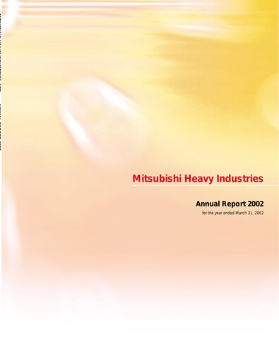 Thumbnail Mitsubishi Heavy Industries Annual Report 2002