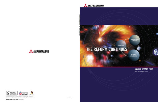 Thumbnail Mitsubishi Heavy Industries Annual Report 2007