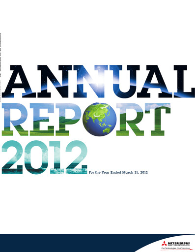 Thumbnail Mitsubishi Heavy Industries Annual Report 2012